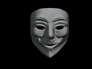 vendetta mask- guy fawkes mask 3D-printmodel