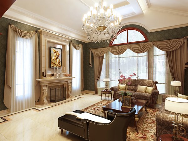 european style livingroom 3D 모델 .c4d .max .obj .3ds .fbx .stl .blend 