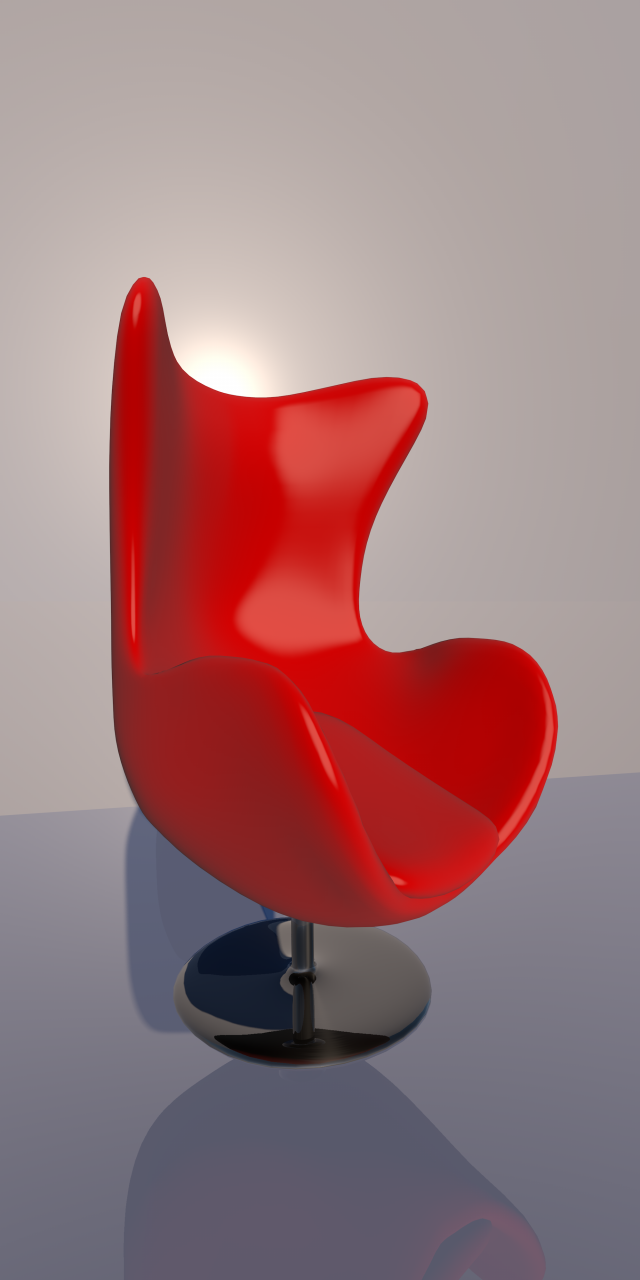 swan chair 3D Model .c4d .max .obj .3ds .fbx .stl .blend 