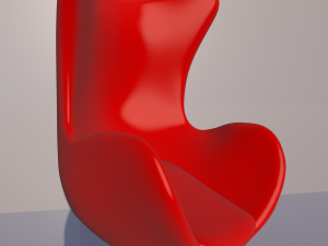 swan chair 3D मॉडल