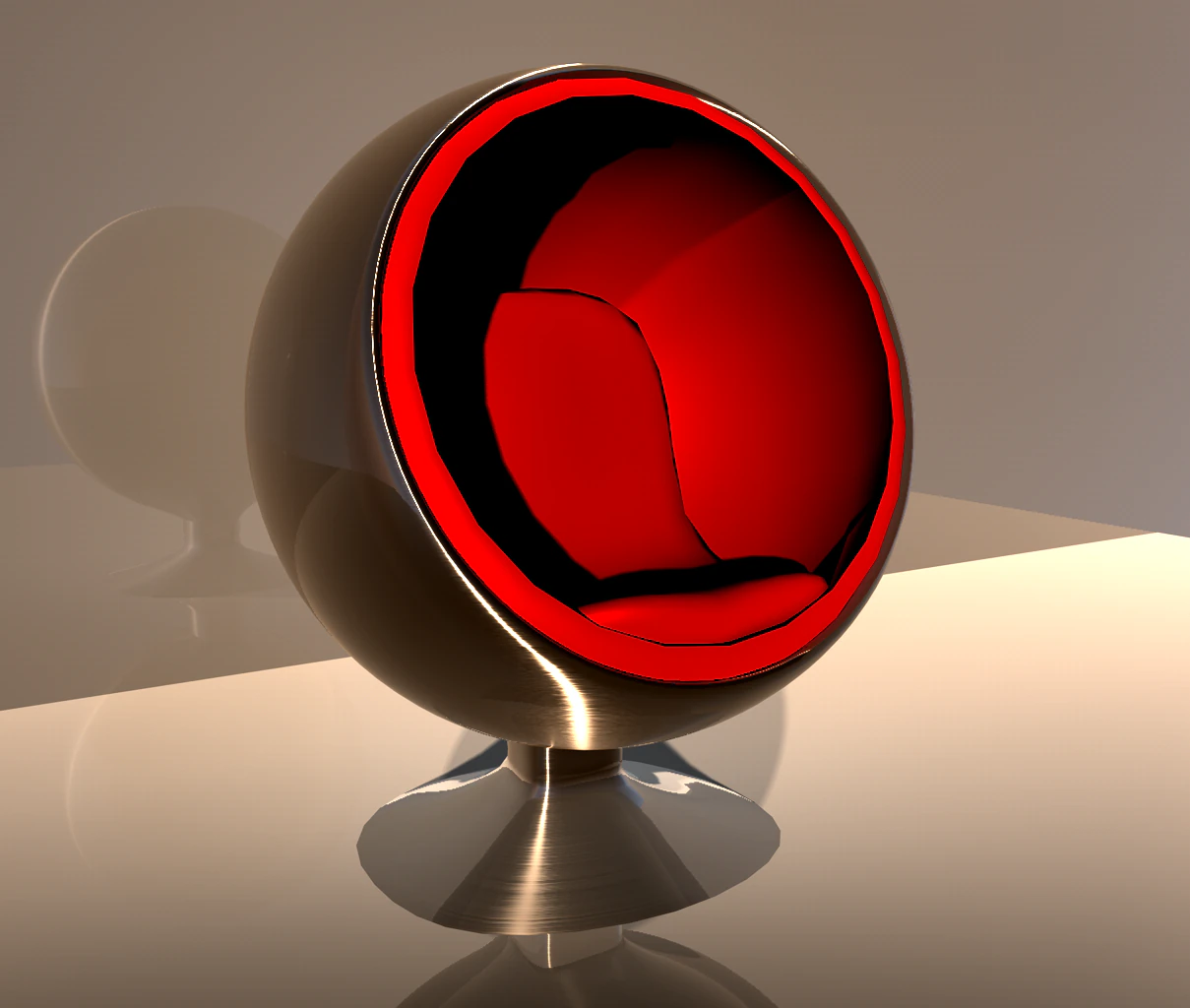 egg chair 3D Model .c4d .max .obj .3ds .fbx .stl .blend