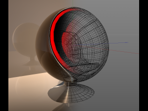 egg chair 3D मॉडल