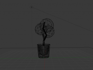 low poly pot plant Modèle 3D