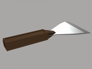 putty knife - low poly 3D 모델