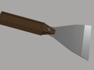putty knife - low poly 3D Модель