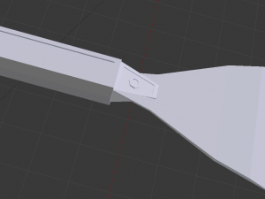 putty knife - low poly 3D Модель