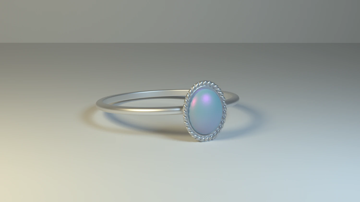 opal ring 3D Model .c4d .max .obj .3ds .fbx .stl .blend 