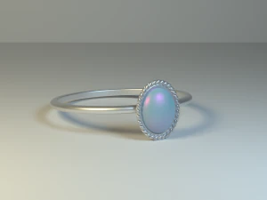cincin opal Model 3D