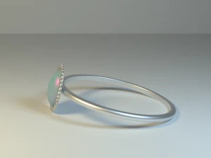 opal ring 3D Model