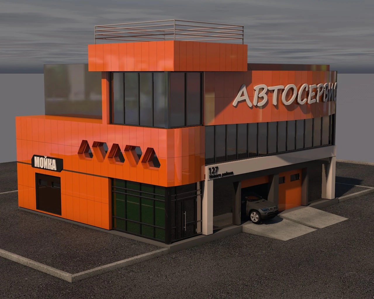 car service 3D Model .c4d .max .obj .3ds .fbx .stl .blend 