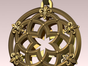 pendant baroque 3Dモデル
