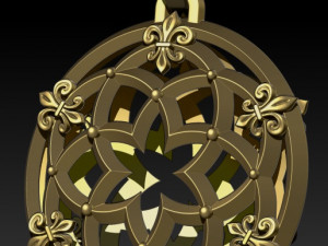 pendant baroque Modèle 3D