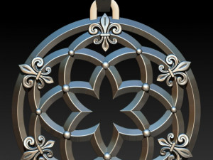 pendant baroque Modèle 3D