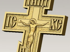 big orthodox cross 3D Model