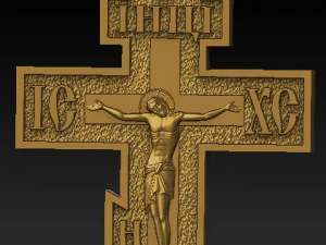 big orthodox cross 3D Model