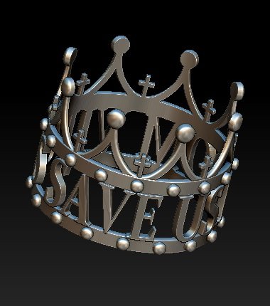 coronavirus ring 3D मॉडल .c4d .max .obj .3ds .fbx .stl .blend 