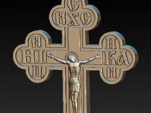 medium orthodox cross 3D Model