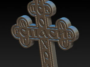 medium orthodox cross 3D Model