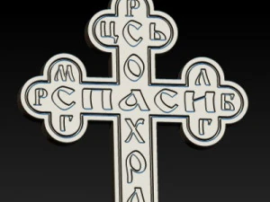 medium orthodox cross 3D Model