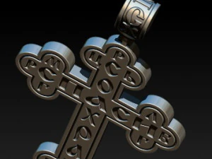 medium orthodox cross 3D Model