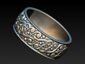 celtic style ring 3D 모델