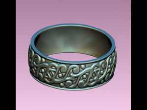 celtic style ring 3D 모델