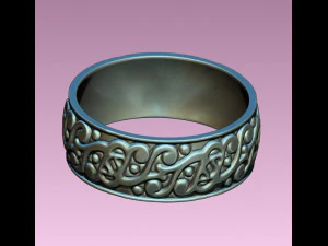 celtic style ring 3D Model