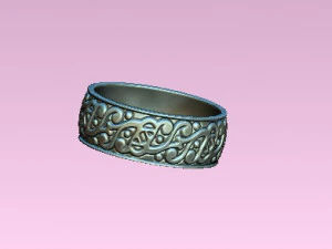 celtic style ring 3D Model