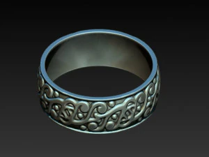 celtic style ring 3D Model