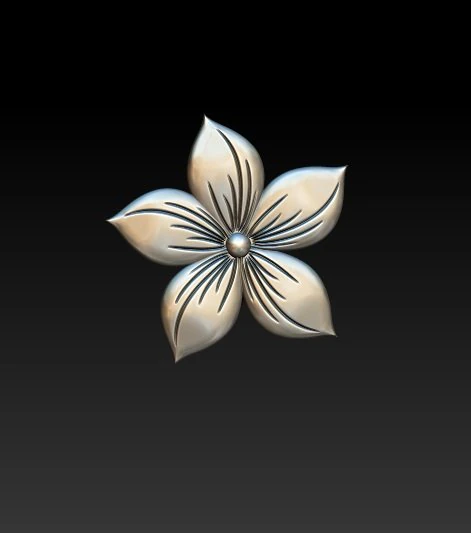 flower earrings 3D Model .c4d .max .obj .3ds .fbx .stl .blend 