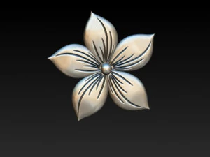 orecchini di fiori Modello 3D