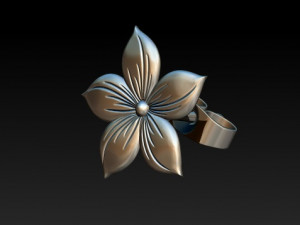 flower earrings 3Dモデル