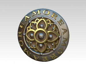 amore earring Modèle 3D