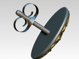 amore earring Modèle 3D