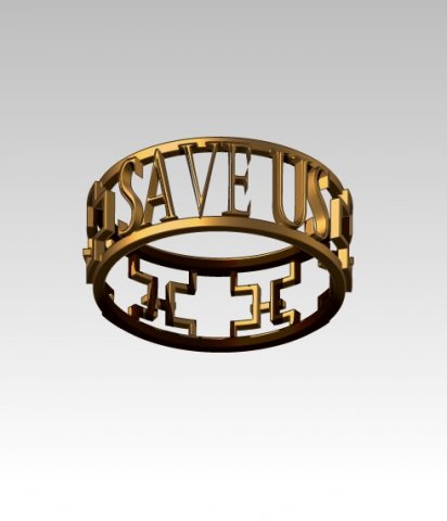 cross ring Modèle 3D .c4d .max .obj .3ds .fbx .stl .blend 