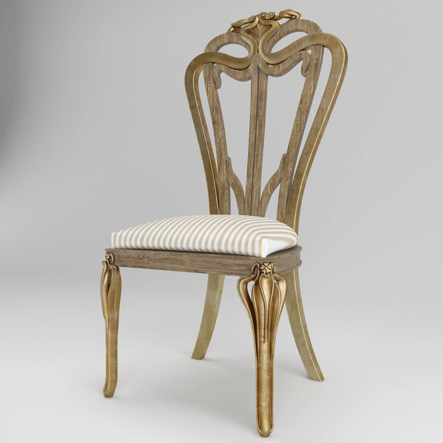 chair classic 3D Model .c4d .max .obj .3ds .fbx .stl .blend 