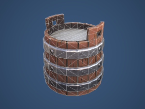 Stylized Village Milk Bucket 3D मॉडल