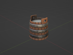 Stylized Village Milk Bucket 3D मॉडल