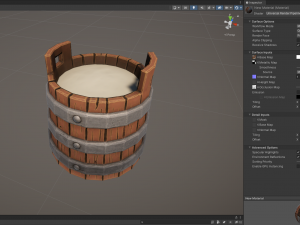 Stylized Village Milk Bucket 3D मॉडल
