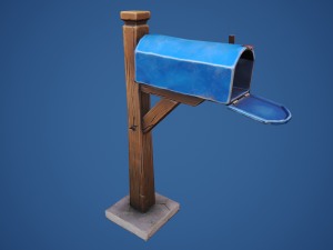 Stylized Village Mailbox 3D 모델