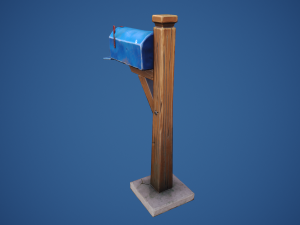 Stylized Village Mailbox 3D 모델