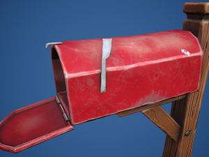 Stylized Village Mailbox 3D 모델