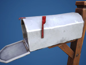 Stylized Village Mailbox 3D Model