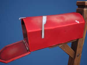 Stylized Village Mailbox 3D 모델