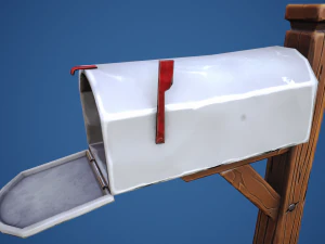 Stylized Village Mailbox 3D Model