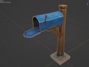 Stylized Village Mailbox 3D Model