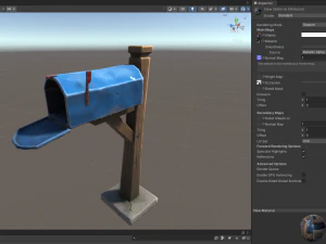 Stylized Village Mailbox 3D Model