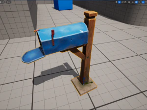Stylized Village Mailbox 3D Model