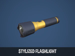 양식화된 손전등 3D 모델