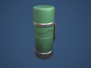 Stylized Thermos Food Jar 3D Model